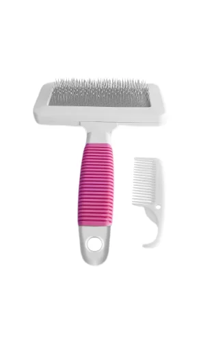 Markapet Temizleme Aparatlı Kedi Köpek Tarağı 7 cm-14 cm Small Pembe