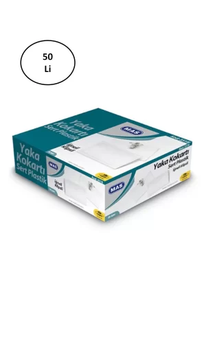 Mas 3518 Iğneli Klipsli Yaka Kartı (50`li)