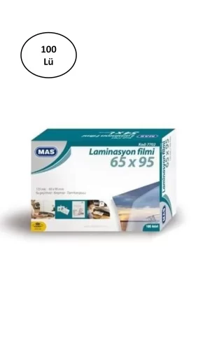Mas Laminasyon Filmi 125 Mic 65x95 7702 100lü Paket