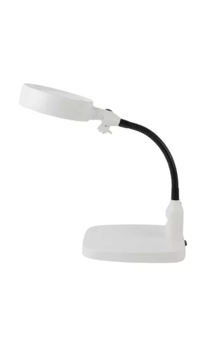 Masaüstü 10x Led Işıklı Büyüteç Okuma El Sanatları Onarım Büyüteç 7765
