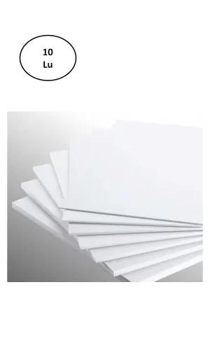 Masis 50X70 Cm.Maket Kartonu Beyaz 3Mm 10Lu Paket