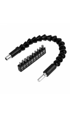 Matkap Ucu - Bükülebilir Oynar  Vidalama Bits Uzatma Aparatı 30cm - Komple Set