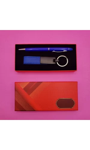 Mavi Kalem Anahtarlık Set