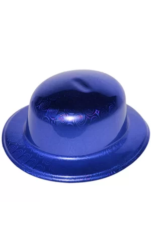 Mavi Renk Hologramlı Plastik Yulak Melon 27x24 Cm