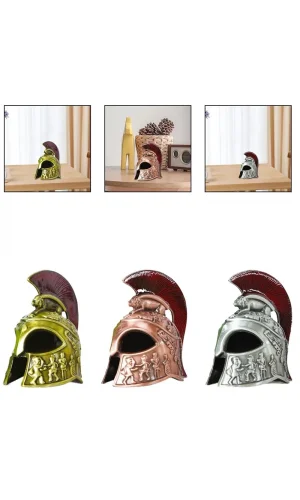 Metal Dekoratif Şövalye Miğferi