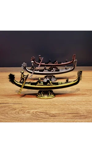 Metal Dekoratif Venedik Kayık