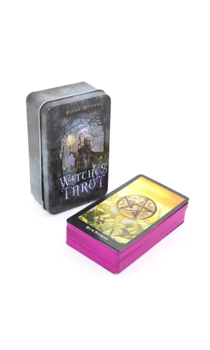 Metal Kutulu Tarot Kartı Witches Tarot