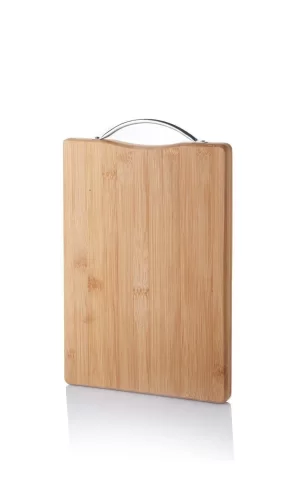 Metal Tutacaklı Lüx Bambu Kesme Tahtası 30cm X20cmx1.8cm