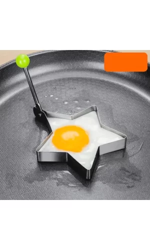 Metalik Yıldız Şeklinde Metal Omlet Yumurta Ve Krep Kalıpları