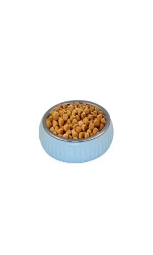 Mikopet Organik Seramik Mama Kabı Mavi