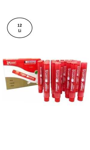 Mikro Mr-6019 Kartuşlu Beyaz Tahta Kalemi Kırmızı 12li