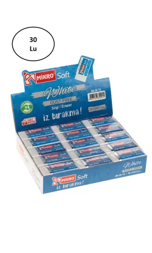 Mikro Silgi Soft 2B-30Tr Beyaz Soft 2B30Tr 30lu