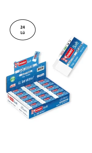 Mikro Silgi Soft Beyaz 2b24tr 24lü