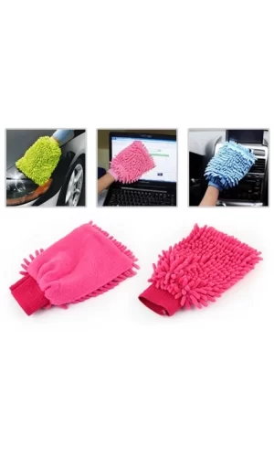 Mikrofiber Temizlik Eldiveni - Araç Yıkama Eldiveni Oto Yıkama Temizleme Cila Eldiveni