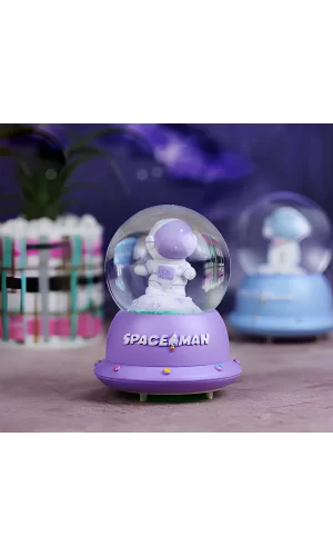 Minik Astronot Işıklı Kar Küresi Alk3109