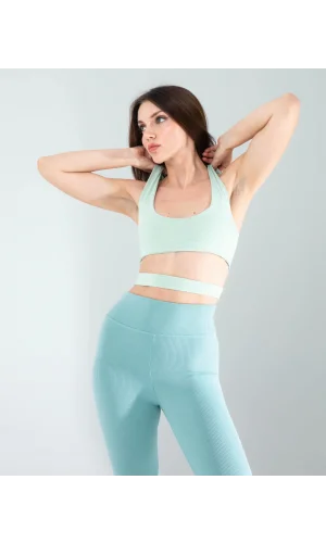 Mint Önü Kurdeleli Askılı Dalgıç Crop