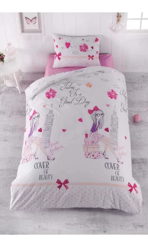 Mira Home Tek Kişilik Genç Kız Çocuk Nevresim Takımı Good Day