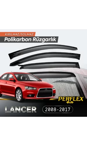 Mitsubishi Lancer 2008-2017 Cam Rüzgarlığı V2 Düz