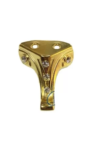 Moda Taşlı Ahşap, Mdf, Sunta Sandık Ayağı, Kutu Ayak 3,5 Cm - Sarı