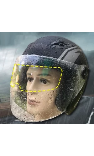 MOTOSIKLET  KASKI İÇIN YAĞMUR KAYDIRICI