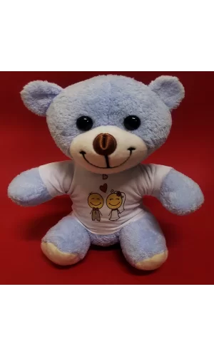 Mutlu Çift Tişörtlü Peluş Ayı
