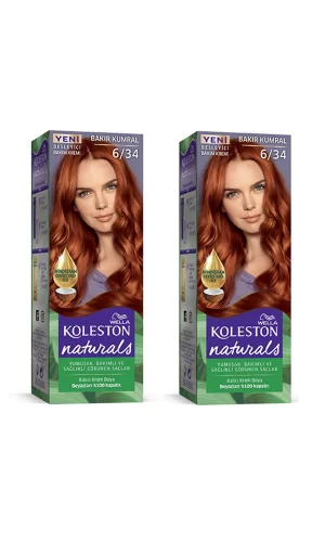 Naturals Saç Boyası Bakır Kumral 6/34 2x Paket
