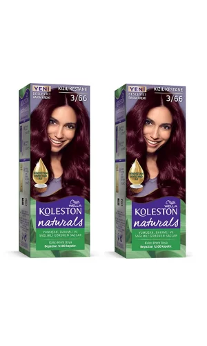 Naturals Saç Boyası Kızıl Kestane 3/66 2x Paket