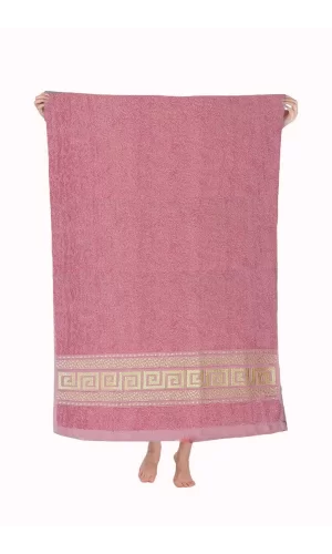 Nayra &#37;100 Pamuklu Banyo Havlusu 70x140 Cm Pembe