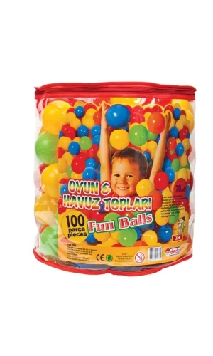 Nessiworld 01733 OYUN HAVUZ TOPU 100 LÜ FİLELİ  7CM