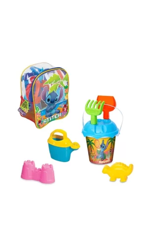 Nessiworld  04063 Stitch Resimli Sırt Çantası Plaj Seti