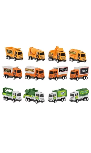 Nessiworld  07 628 Pilsan Çek Bırak Mini Kamyonlar İş Serisi (Adet)