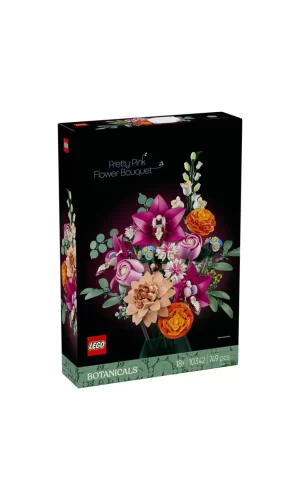 Nessiworld  10342 Lego iconic Botanicals Pembe Çiçek Buketi 749 parça +18 yaş