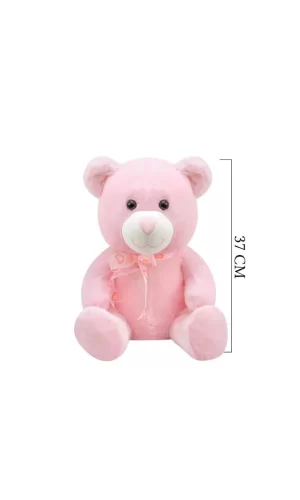Nessiworld 1178P Selay, Oturan Ayı 37 cm Pembe