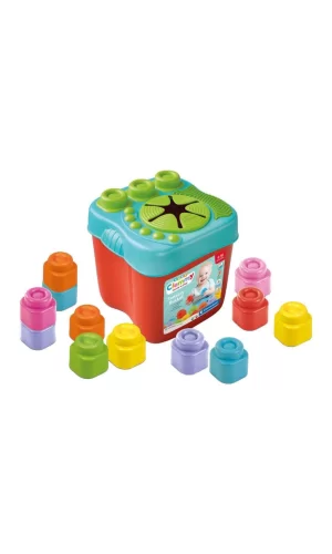 Nessiworld 17807 Soft Clemmy - Yumuşak Blok Kovası - 15 parça 6-36 ay