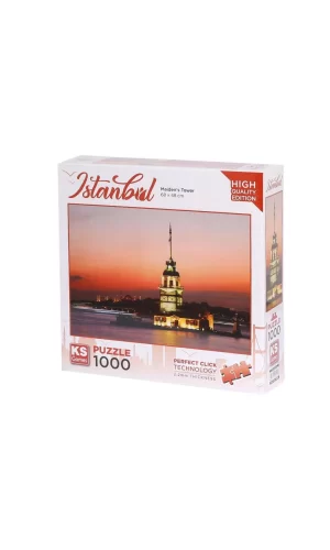 Nessiworld  20729 Kız Kulesi Gün Batımı 1000 Parça Puzzle -KS Puzzle