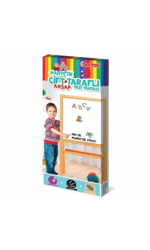 Nessiworld 2195 AYAKLI ÇİFT TARAFLI MANYETİK AHŞAP YAZI TAHTASI