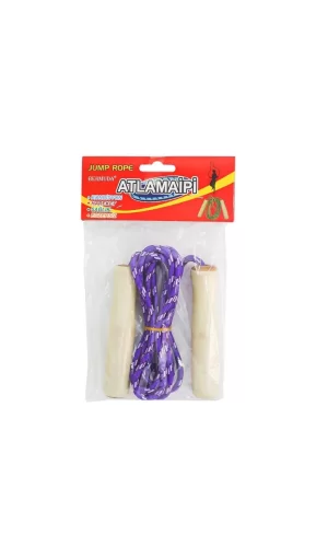 Nessiworld  2309007 Ahşap Saplı Atlama İpi -Kızılkaya Oyuncak