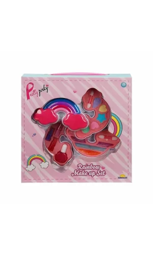 Nessiworld 2601 SUN-RST-PRP-Güzellik Set Makyaj Gökkuşağı Şekilli 3 Katmanlı - Sunman