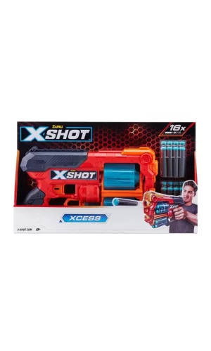 Nessiworld  36737 Zuru X Shot Sünger Atan Excel-Xcess 16 Mermili Silah