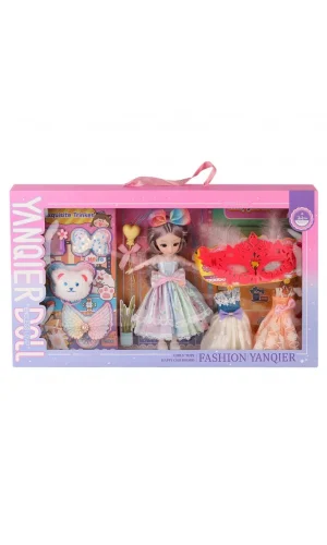 Nessiworld  3688-033A Fashion Aksesuarlı Eklemli Bebek -Karsan  Oyuncak