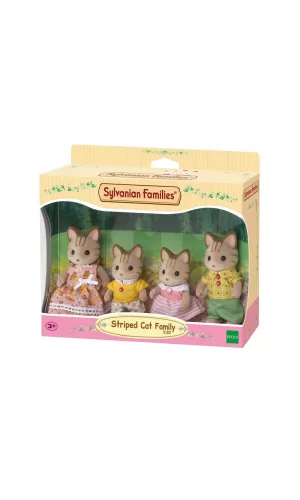 Nessiworld 5180 Sylvanian Families, Çizgili Kedi Ailesi, +3 yaş