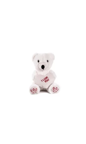 Nessiworld 5520 50 CM BEYAZ KALPLİ AYICIK