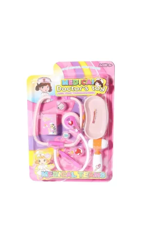 Nessiworld  66001C-16 Sesli ve Işıklı Doktor Seti -Pembe