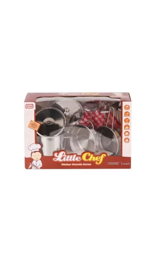 Nessiworld  668-C1 Küçük Şef Metal Tencere Seti -Toysan Oyuncak