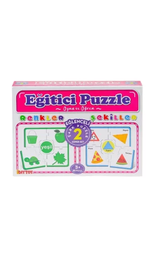 Nessiworld  7194 Çark Puzzle Renkler Şekiller -Dıytoy