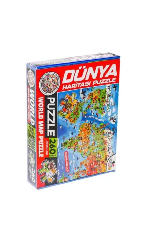 Nessiworld  7375 Dünya Kültür Haritası Puzzle -Totteriq