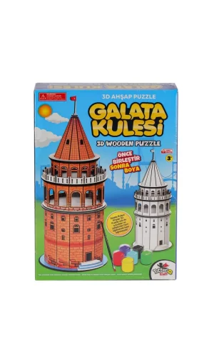 Nessiworld  8210 Galata Kulesi Ahşap 3D Puzzle