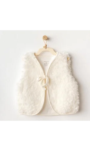 Nessiworld  Andywawa AC25254 Basic Bebe Yelek Ekru