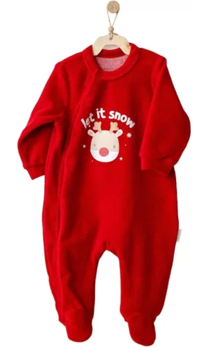 Nessiworld  Andywawa AC25332 Happy Newyear Kadife Bebek Tulum Red