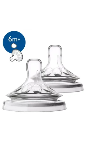 Nessiworld    Avent Natural Biberon Emziği Y Kesik 6 Ay+ 2li SCF046/27